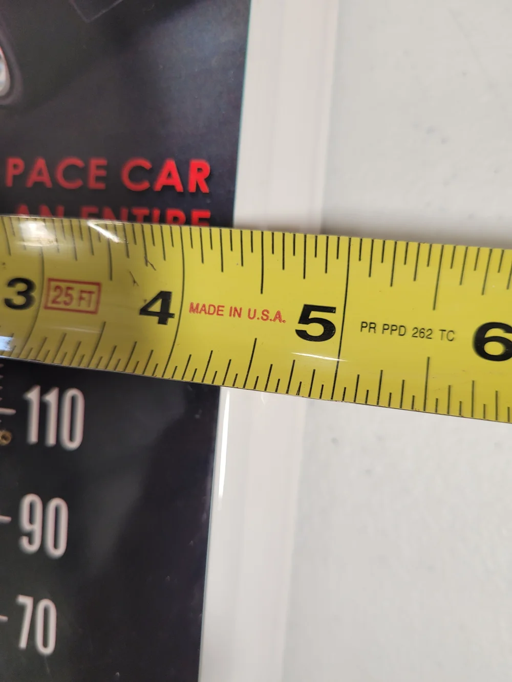 Ford Red and Black Pace Car Wall Thermometer Décor
